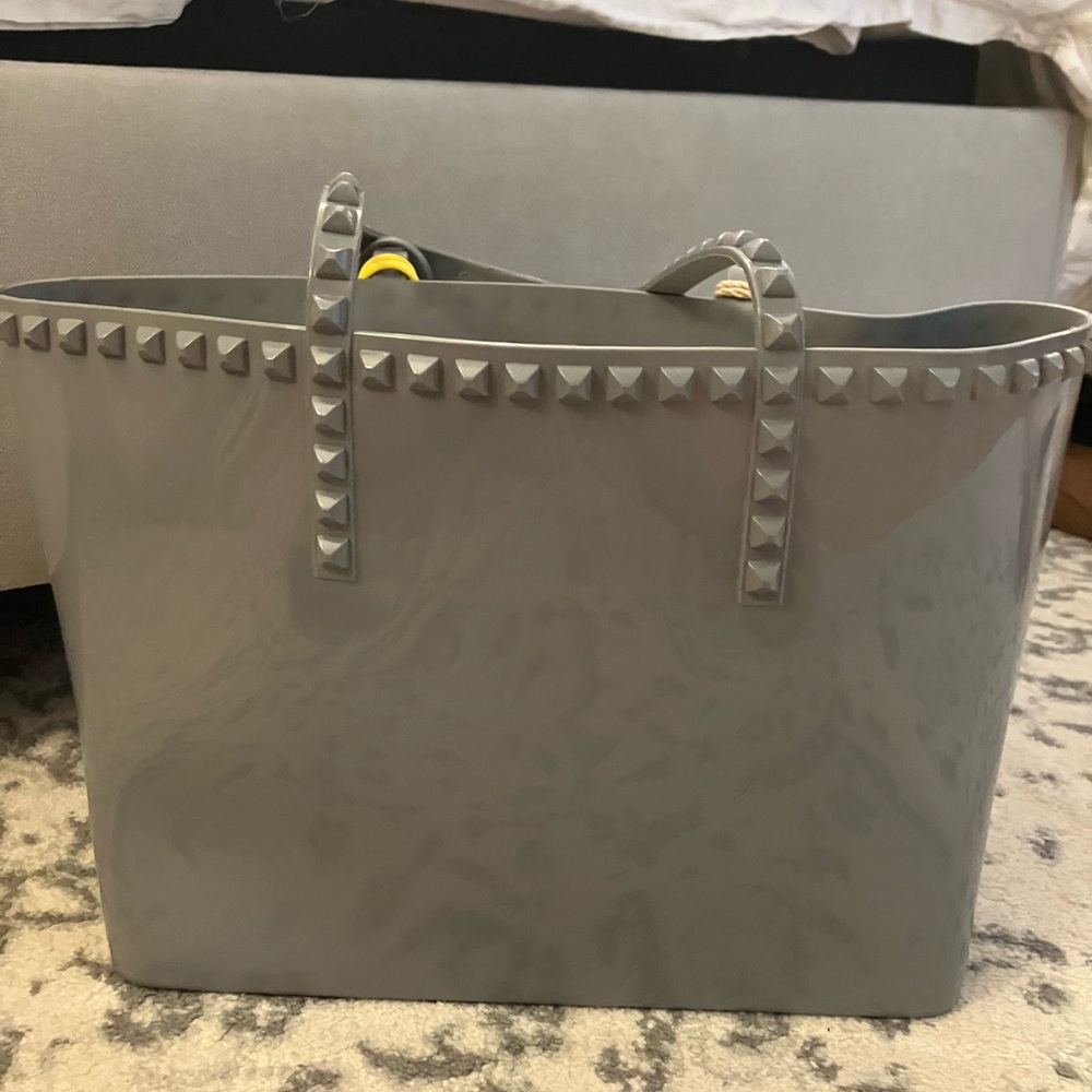Carmen del sol Gray Tote Bag/beach bag-NWT!!